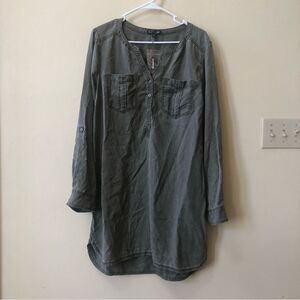 Express Gray Long Sleeve Dress